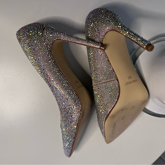 Nine West women’s glamorous silver style shoes size 6 - Picture 12 of 15